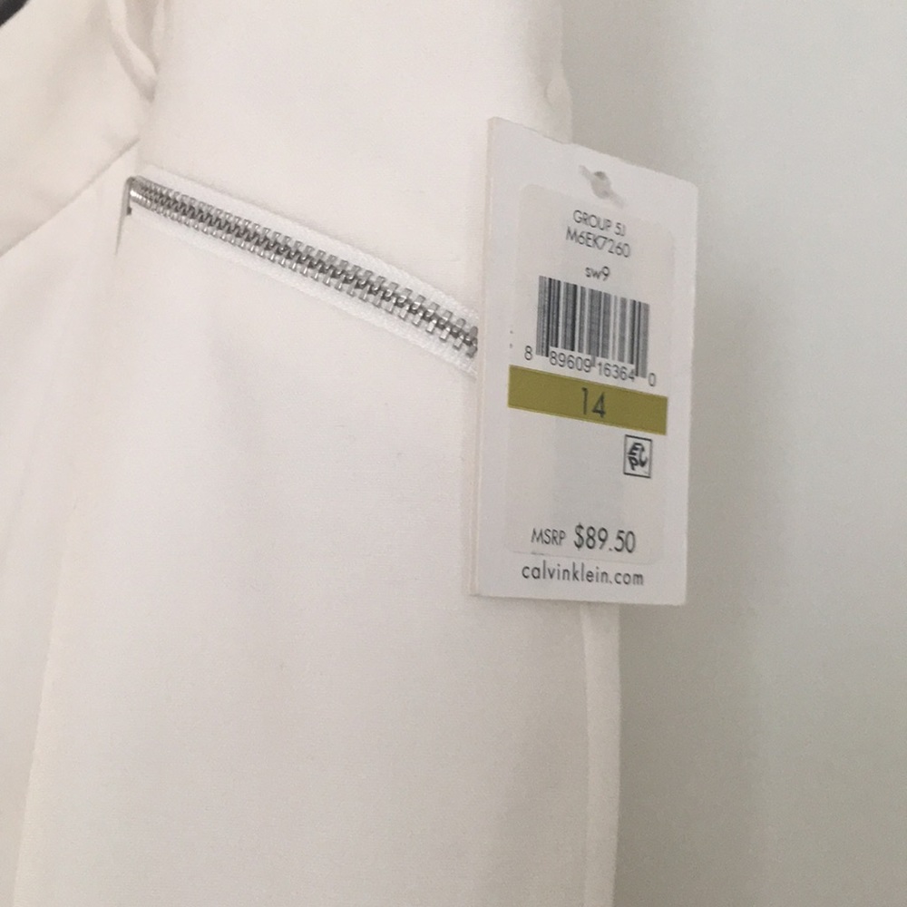 NWT cream color ankle length pants